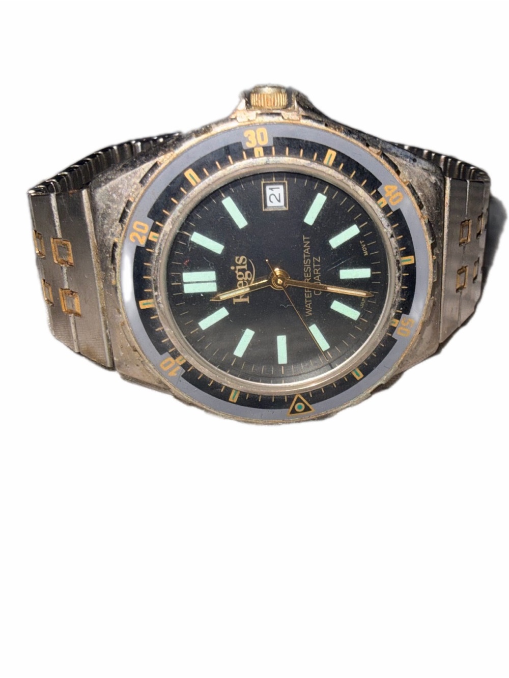 Regis Quartz Two Toned Diver Style Men’s Watch